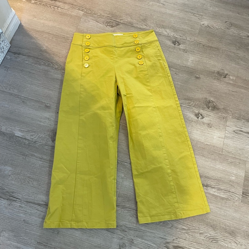 Meg by Megan Kinney Sailor Citron Cropped Pants - Picture 3 of 11
